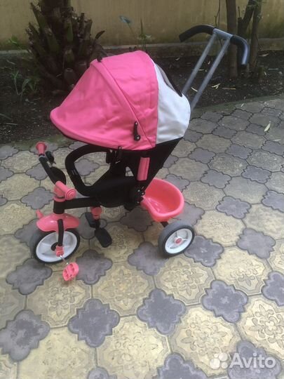 Велосипед детский с ручкой (до 3-х лет)