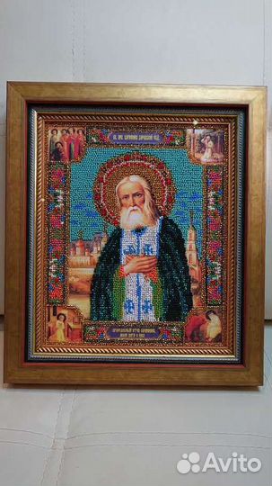Икона Образа в каменьях Бисер На заказ