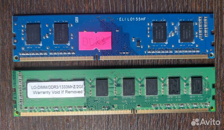 Оперативная память ddr1 и ddr3