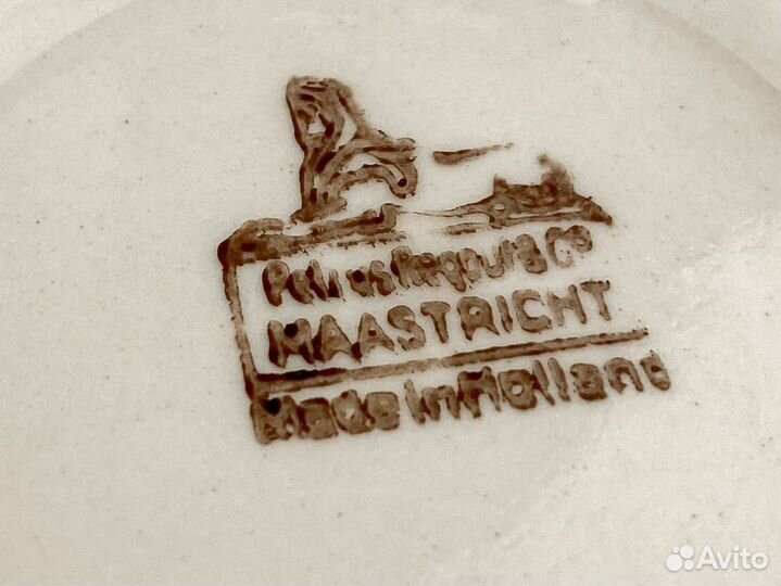 Антикварный стакан, Фарфор, Голландия, 1880 гг