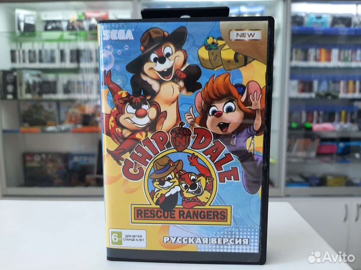 Картридж 16 бит Чип и Дейл (Sega)