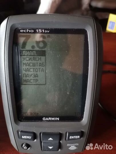 Эхолот 4-лучевой, garmin echo 151 dv. Бу