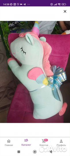 Мягкая игрушка единорог