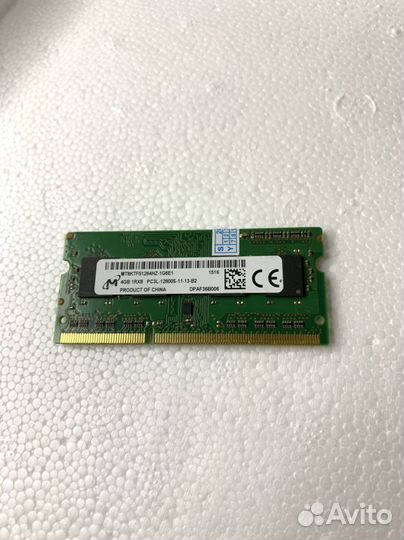 DDR3 4gb Micron память для ноутбука Новая