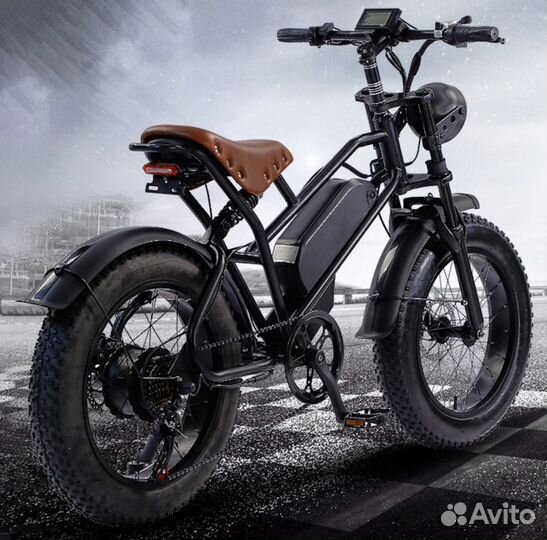 Электровелосипед Рэтро Стиль Новый 500W 48V15A