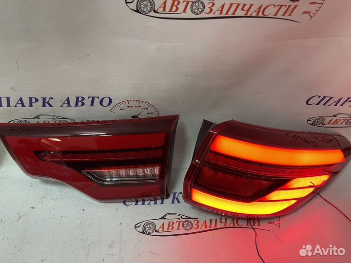 Стопы тюнинг Toyota Highlander 50 13-20 LED красн