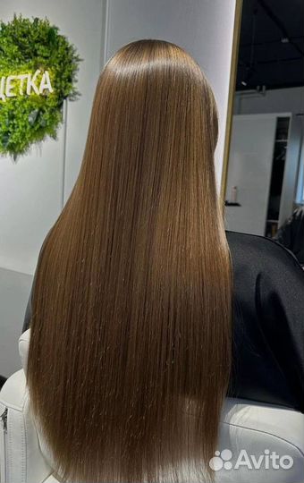 Кератиновое выпрямление волос