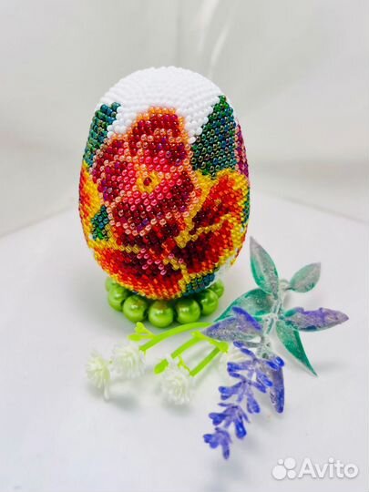 Пасхальное яйцо из бисера