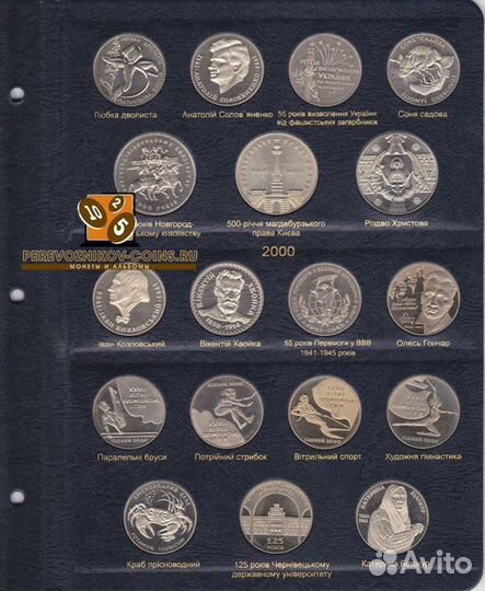 Альбом для юбилейных монет Украины. Том I 1995-200