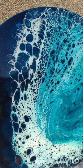 Картина на стену абстракция круглая