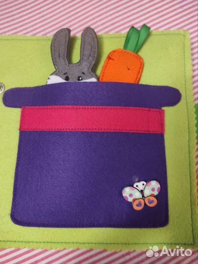 Развивающая книга из фетра