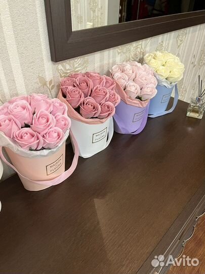 Мыльные розы букеты