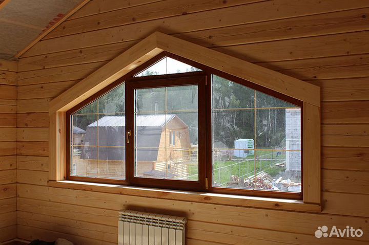 Пластиковые французские окна rehau