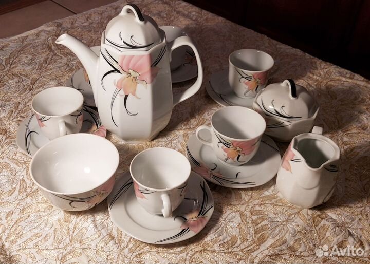 Сервиз чайный 6 персон форфор Германия Бавария