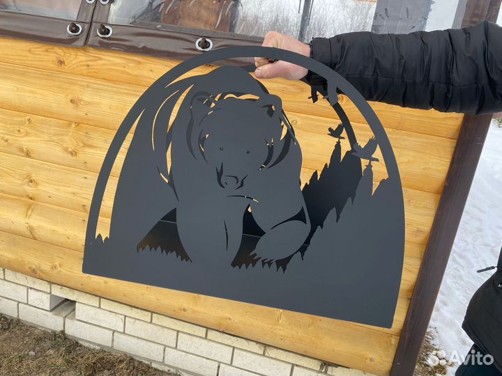 Дровница металлическая в баню