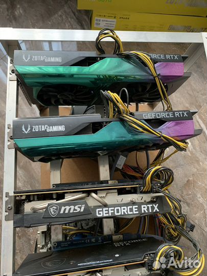 Майнинг ферма rtx 3070 no lhr