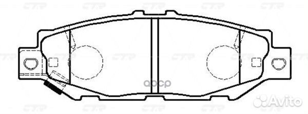 CKT-63 Колодки тормозные дисковые зад GK1