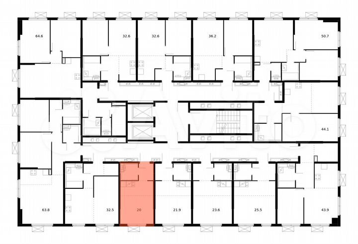 Квартира-студия, 20 м², 9/17 эт.