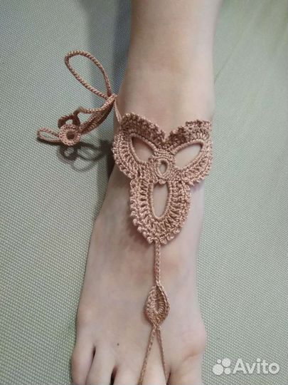 Украшение крючком Браслеты на ногу в наличии