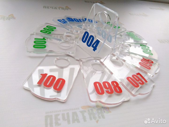 Бирки,Гардеробные номерки