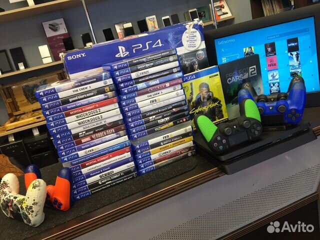Sony playstation 4 slim 1 tb 45 дисков