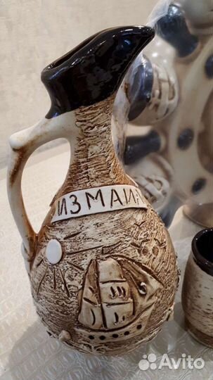 Рюмки, кувшин, набор рюмочный корабельный штурвал