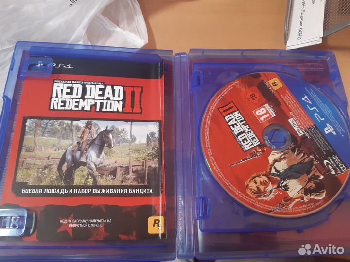 Диски на ps4 red dead redemption 2