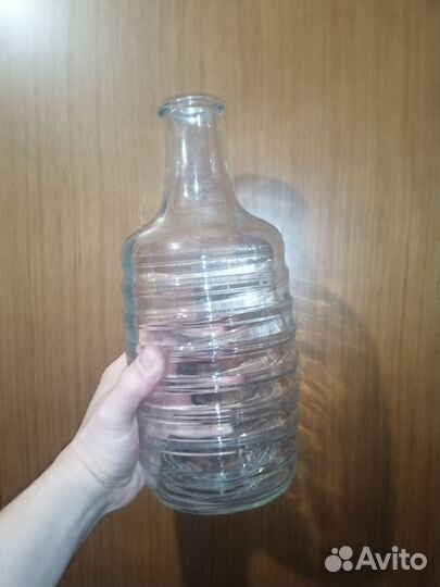 Бутыль 2.3 литра, СССР, высота 29 см. Стекло