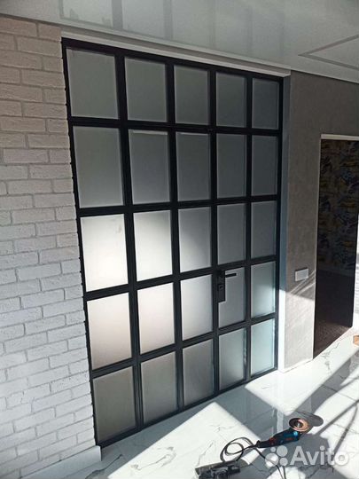 Перегородка межкомнатная в стиле лофт