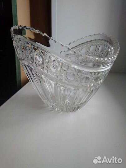 Хрустальная салатница (ваза, конфетница)