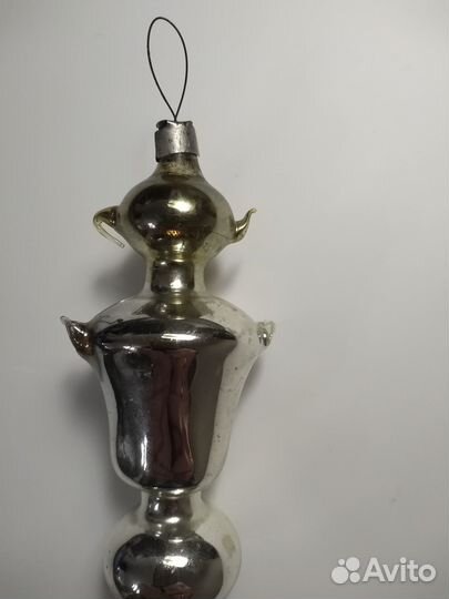 Елочные игрушка СССР самовар с чайником