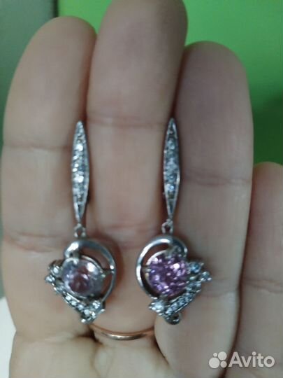 Серьги серебро 925 коллекционные