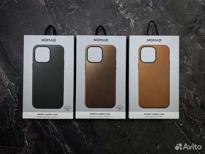 Чехол Nomad Modern Leather Case iPhone 14 Pro Max