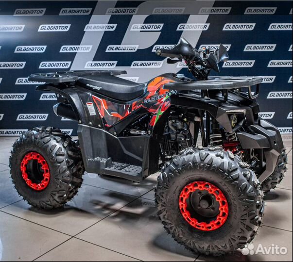 Квадроцикл подростковый gladiator H125 LUX Чёрный