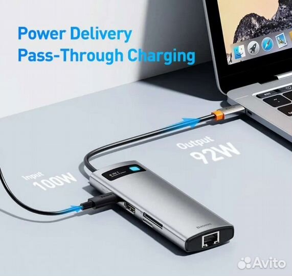 Переходник/Адаптер Baseus концентратор 8в1