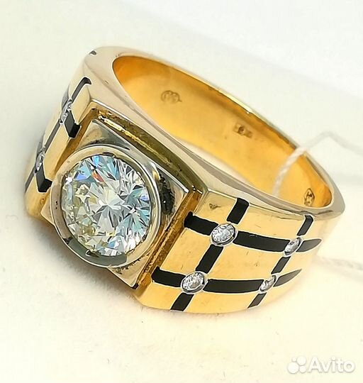 Перстень / размер 21,5 / 15,77г / Золото585 / брил