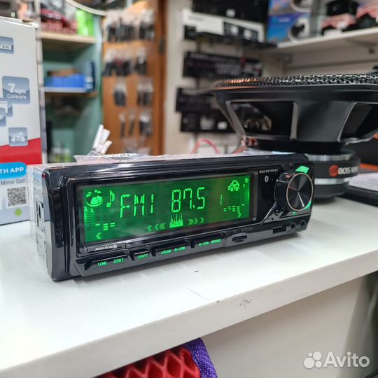 Магнитола 1din BOS-X3720SBT LED, MP3/USB/TF/FM/AM