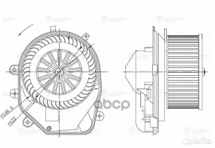 Э/вентилятор отоп. для а/м VW Passat B5 (96) /A