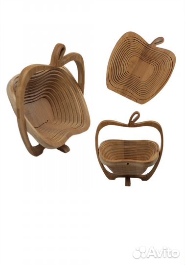 Фруктовница деревянная ваза