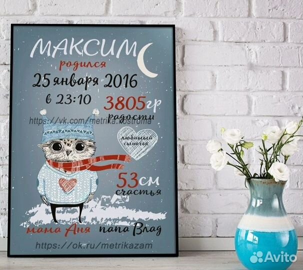 Постеры и метрики с вашим фото