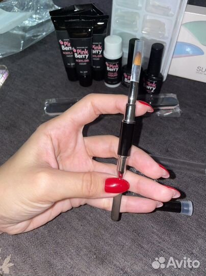 Полигель для наращивания ногтей Pinkberry