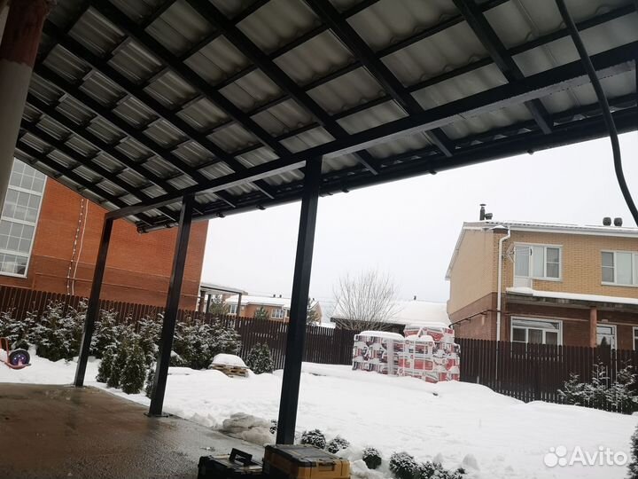 Навесы для автомобиля под ключ