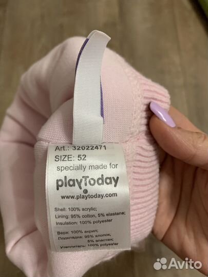 Шапка для девочки зимняя