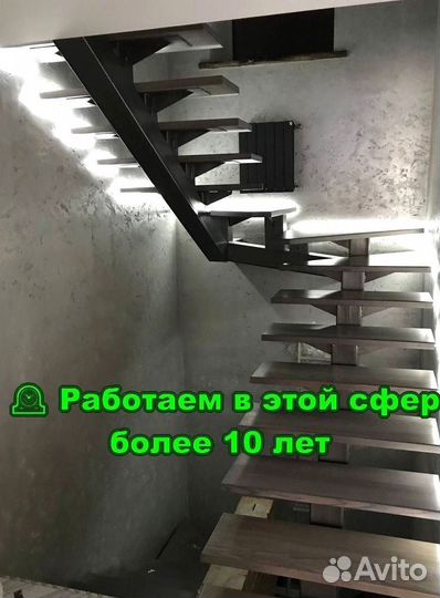 Лестница на металлокаркасе. Разбивка платежа