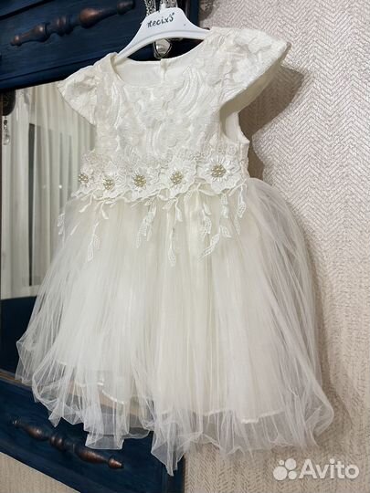 Нарядное платье для девочки 80 86