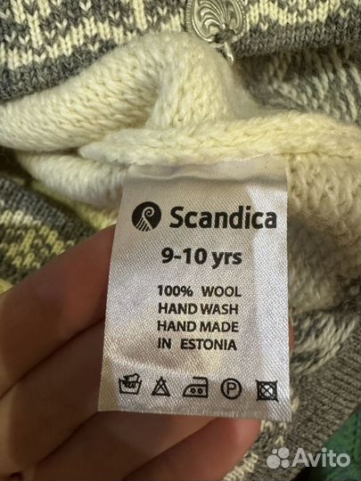 Свитер 100% шерсть Scandica