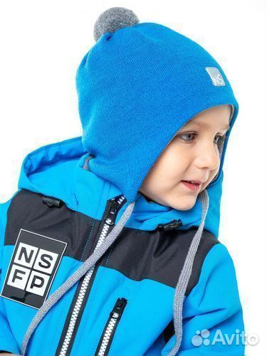 Шапка Nikastyle 52-54, новая, 11м10522 голубой