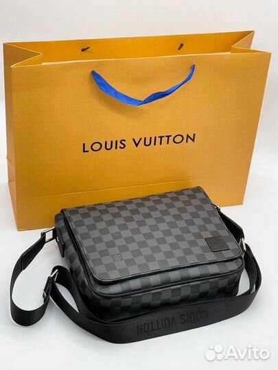 Сумка мессенджер Louis Vuitton LV шахматка