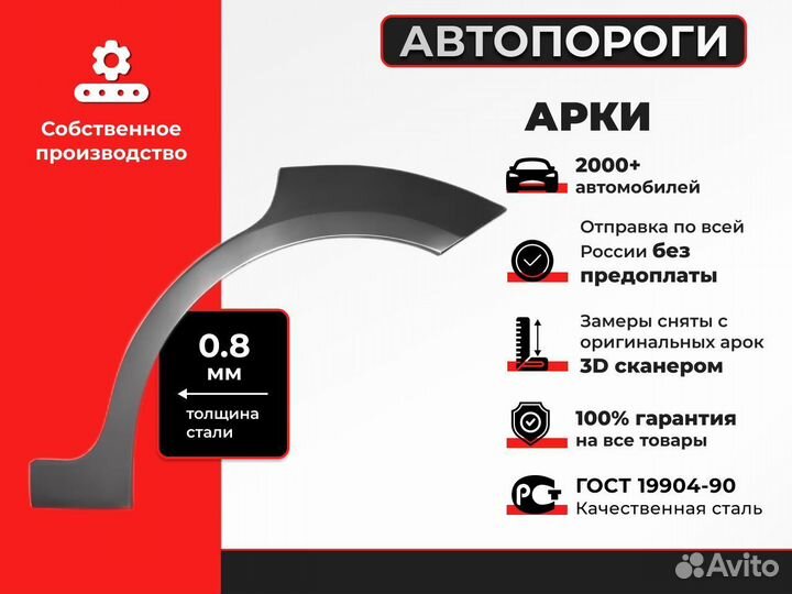 Арка кузовная для Peugeot 308 2 Хэтчбэк