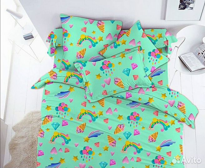 Постельное бельё 1,5 сп Непоседа